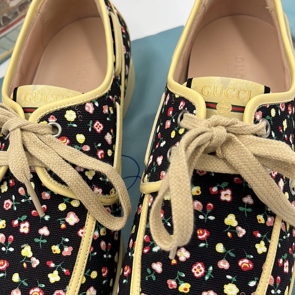 ๐ฆ NWT Gucci X Liberty of London Canvas Holly Printed Loafers W Orig Box - Picture 14 of 16